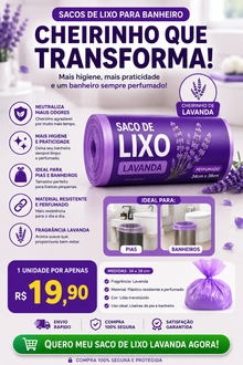 Saquinho perfumados com Cheirinho de lavanda – Oferta especial de 80% OFF 🎁